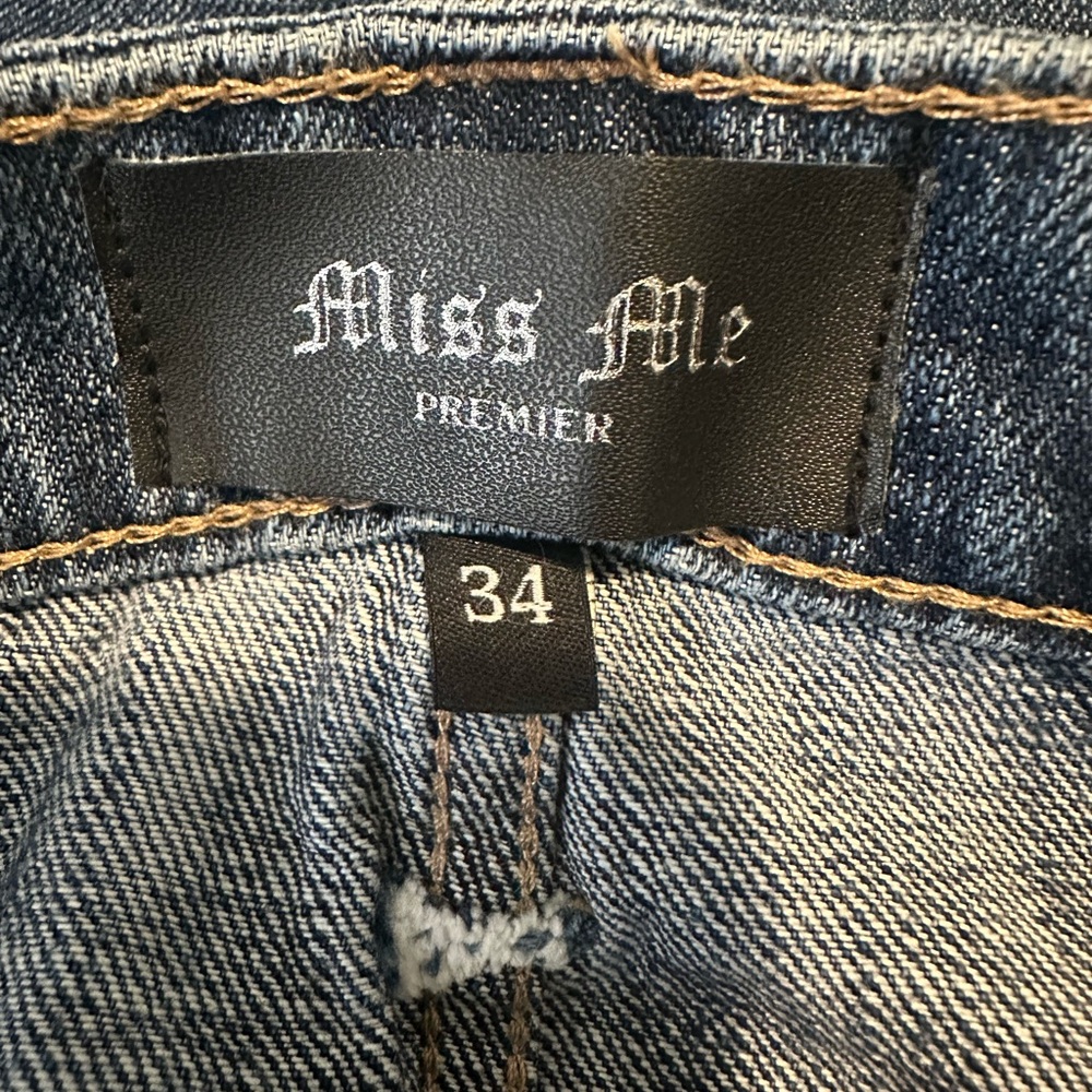 Miss Me Blue Denim Jeans super baggy wide - Picture 7 of 9